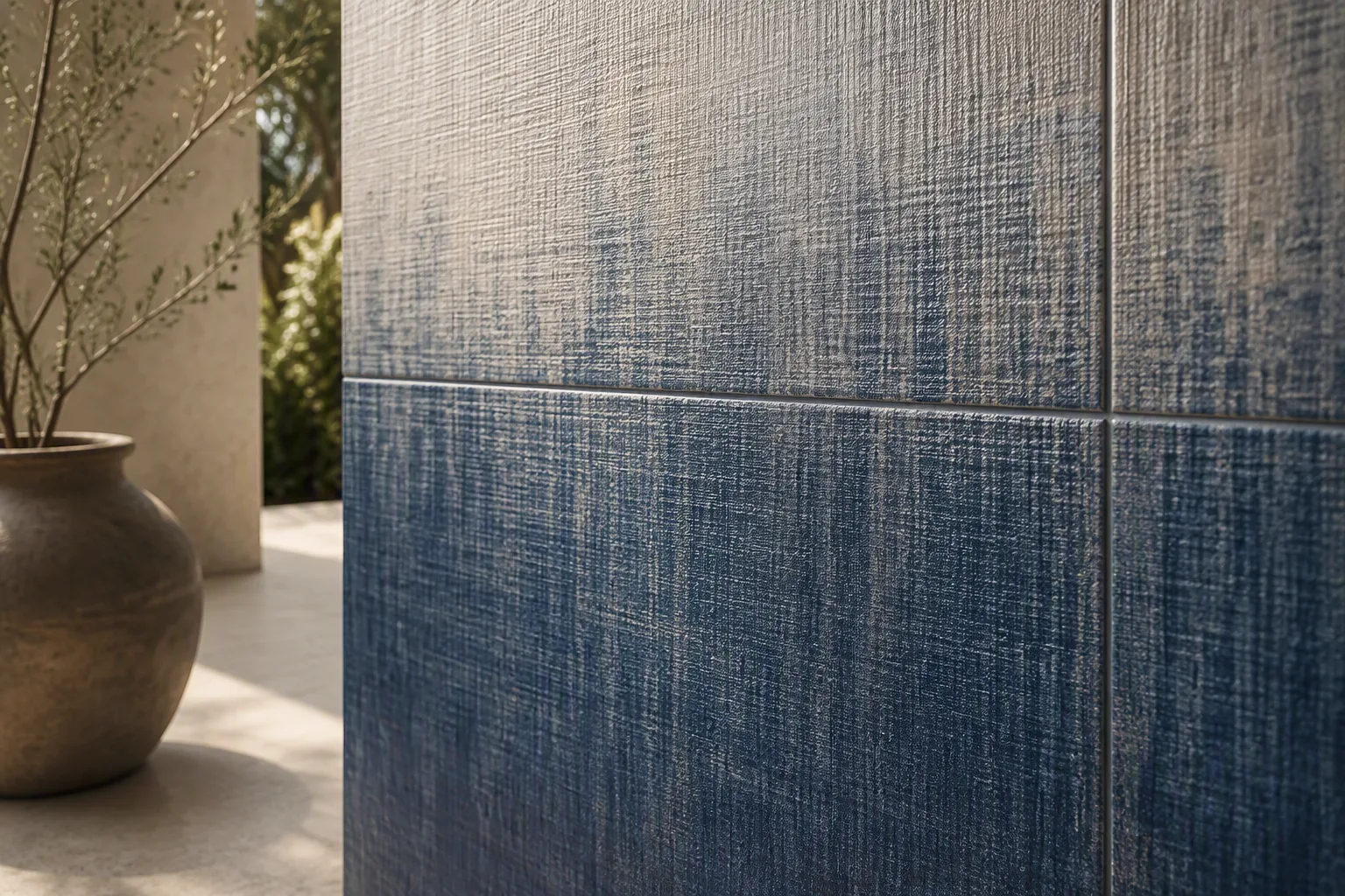 Relieve textil · azul