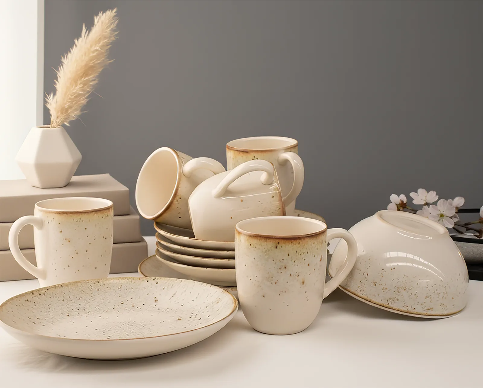 Vajilla · gres crema