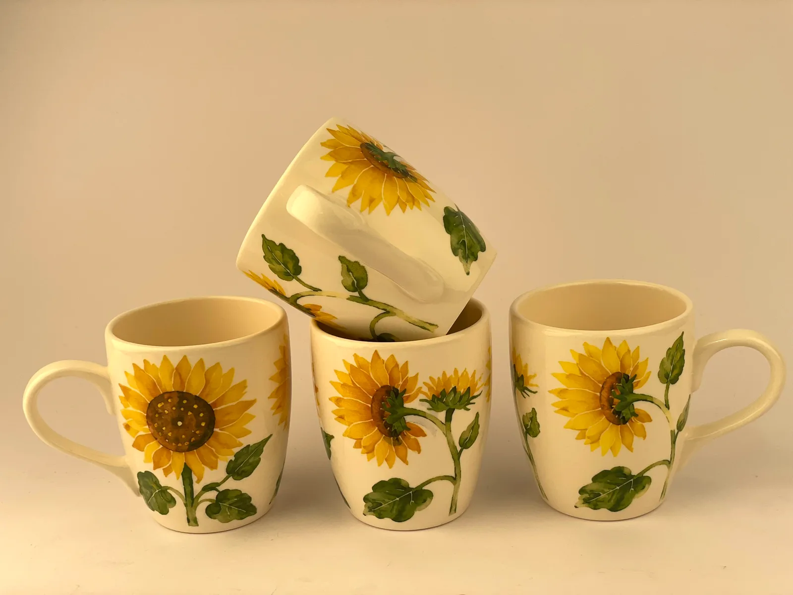 Tazas · girasoles