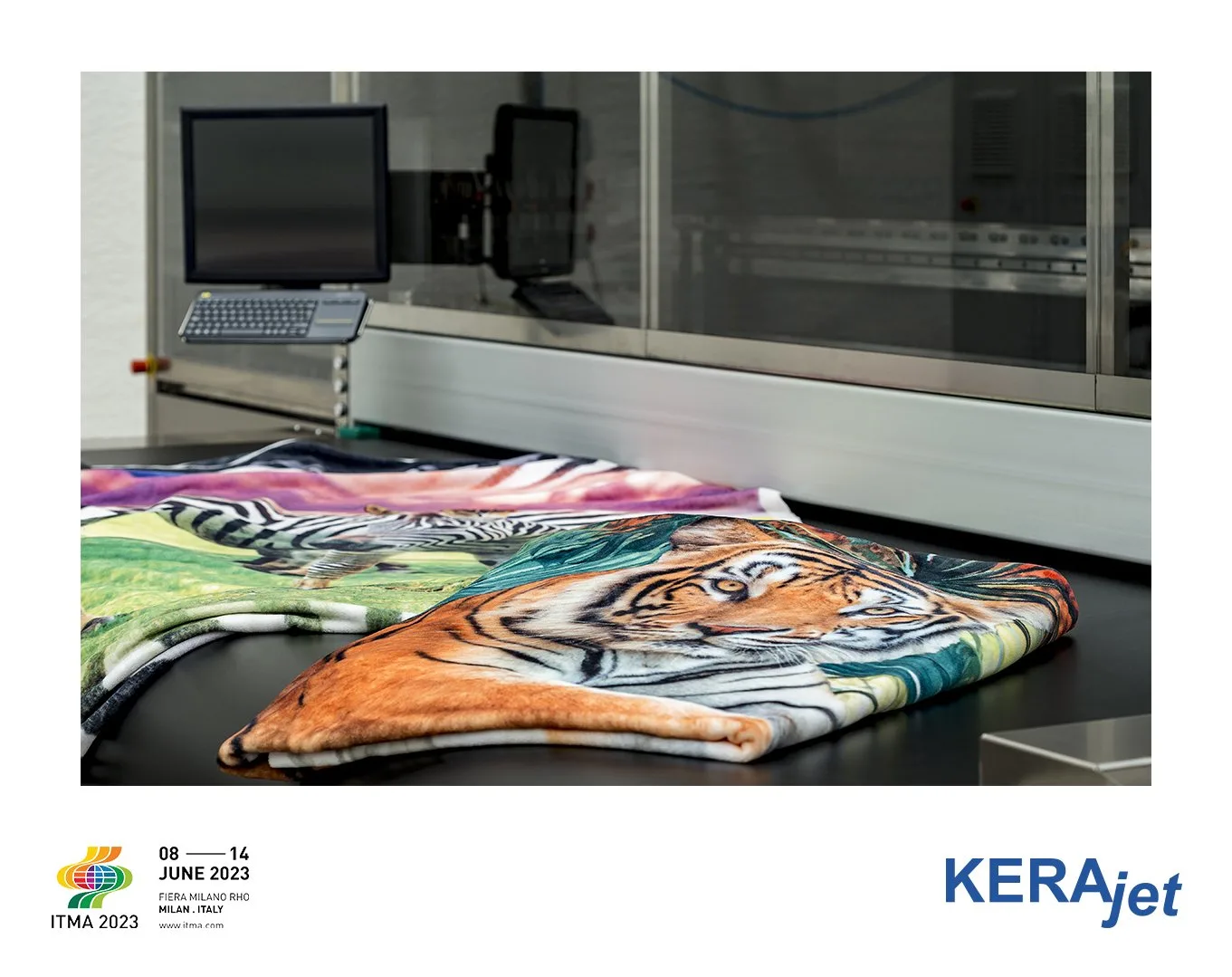 Las ventajas de las impresoras para textil con sistema multicabezal de KERAjet