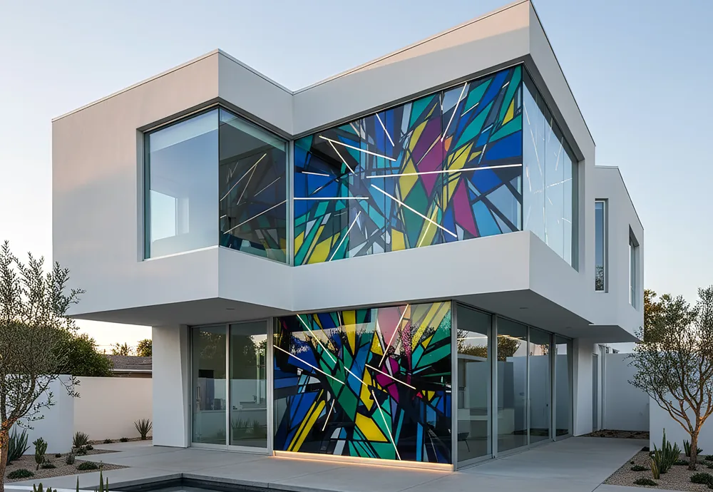 Vidrio arquitectónico en vivienda