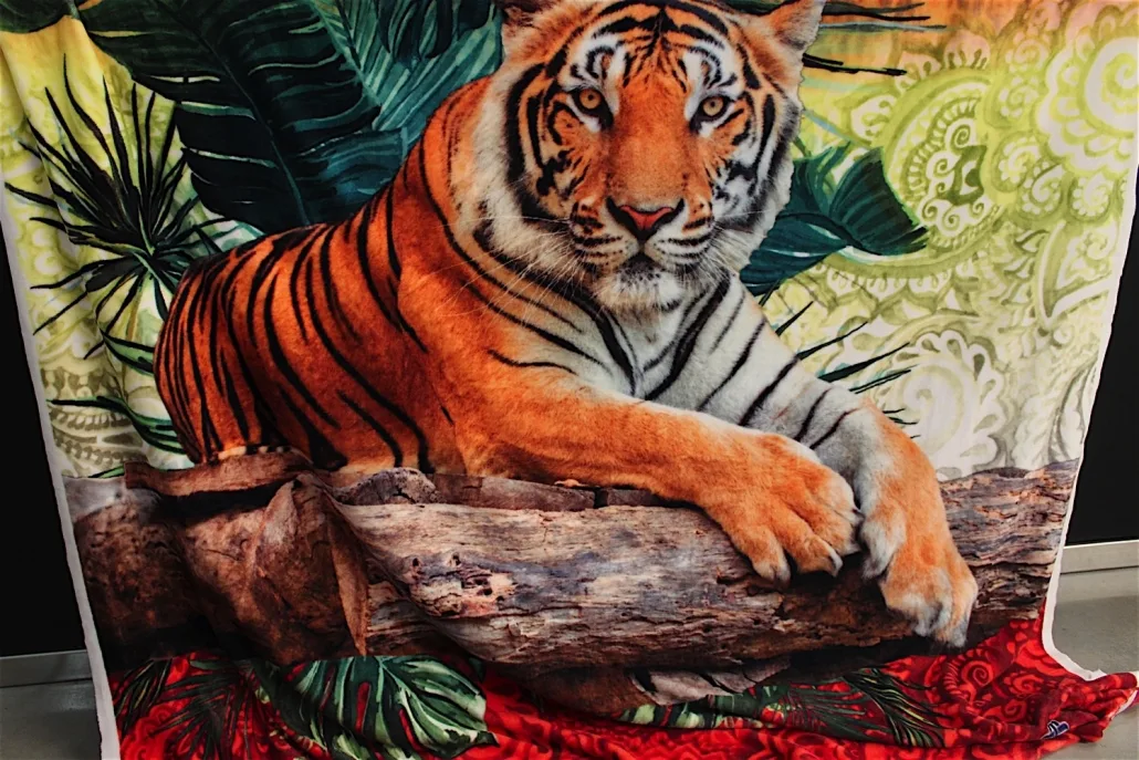 Estampado fotorrealista sobre manta
